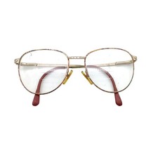 Vintage L'Amy Eyeglasses Frames Designer Red Wire Rim Venice 140 X969