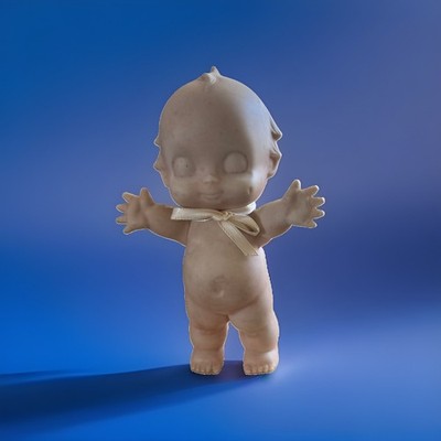 Vintage Bisque Kewpie Doll 6 1/2    No Brand-Has Wings    $22.00