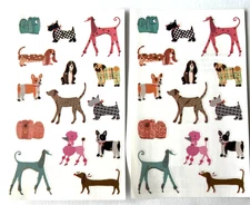 Lot of 2 Sheets MRS GROSSMAN’S Stickers TURNOWSKY CHIC DOGS