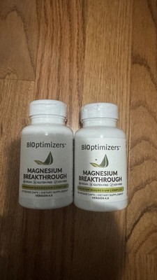 2 Pack- Bioptimizers Magnesium Breakthrough all 7 essential forms, 60 capsules
