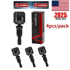 4 PACK LAUNCH TPMS 2in1 Auto Tire Pressure Sensor MX-Sensor 315MHz&433MHz Metal