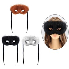 Pelz Fuchs Gesichtsmaske Halloween Kostüm Paar Maskerade Maske für Verkleiden Party