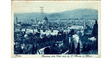 1907 Firenze Italy Postcard-Duomo & Santa Croce-San Miniato View-Dear Paul