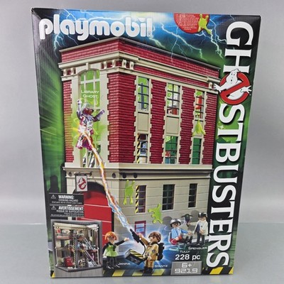 PLAYMOBIL 9219 Ghostbusters FIREHOUSE Figure Playset Retired SEALED NEW