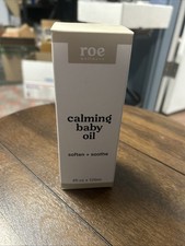 New Roe Wellness Calming Baby Oil Soothes Hydrates Sensitive Skin 4oz 120ml