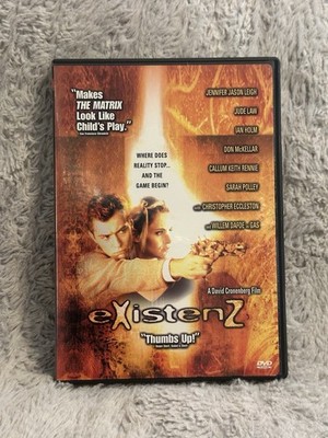 eXistenZ DVD David Cronenberg Jude Law Dimension 1999 OOP - Excellent
