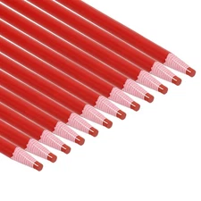 24 Pack Peel-Off China Markers Grease Wax Pencils Wood Red