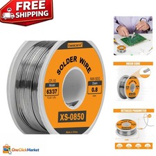 Compact 50g Solder Wire 63/37 Tin-Lead - Ideal for Beginners and Experts