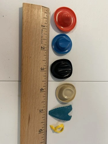 Vintage PLAYMOBIL Accessories Lot Cowboy Hats Scarf/Ascot Poncho Western