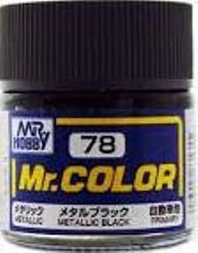 Mr Hobby - Gunze C-078 - Mr. Color (10 ml), Metal Black