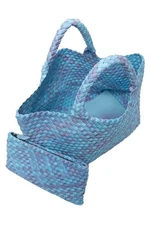 NAGHEDI St. Barths Medium Tote Bag Matching Zip Pouch Set Beach Baby - NEW NWT