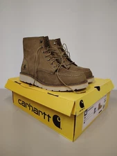 Carhartt Men's Lightweight Moc Toe Wedge Work Boots Size 12M, Coyote New In Box