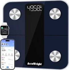 Smart Body Fat Scale Bluetooth Bathroom Scales Heart Rate BMI BMR 180kg LED