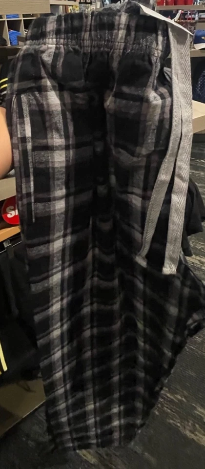 Pantalones de Pijama Warner Bros. Studios Tours Batman Patrón Franela Adulto S-2XL Nuevos Foto 3 de 4