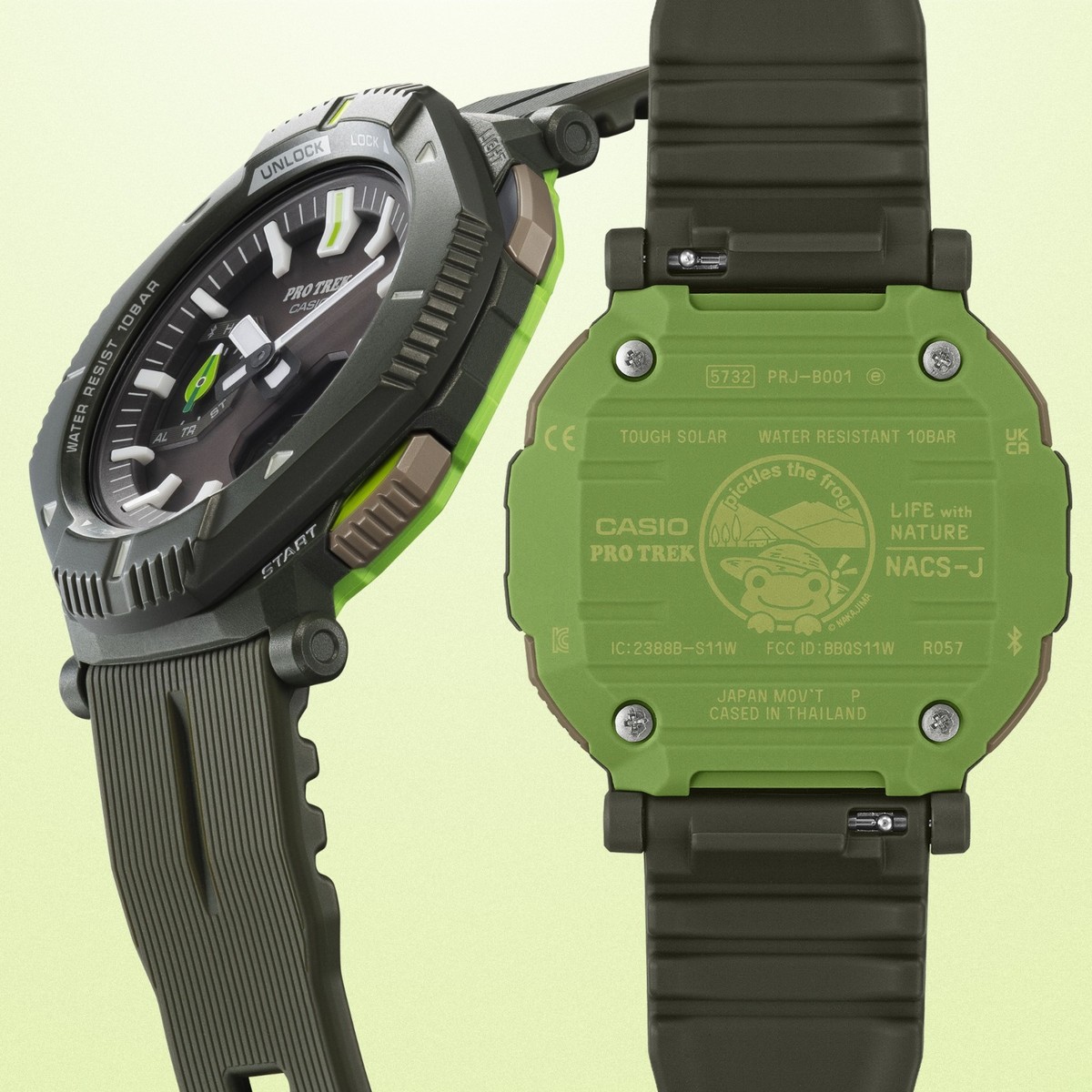 CASIO PRO TREK PRJ-B001NJ-3JR Pickles the Frog Limited Analog