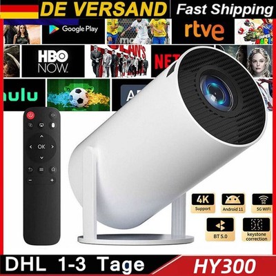 UHD Mini Smart Beamer 5G WiFi Heimkino Projektor LEDBluetooth Android 1080P
