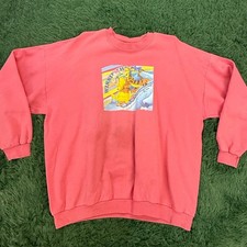 90s Winnie the Pooh Tigger Red 2XL Pullover Sweatshirt