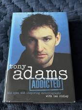 Tony Adams Addicted Arsenal England Hardback Football Signed Autobiography