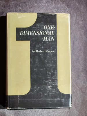 ONE-DIMENSIONAL MAN  by Herbert Marcuse 1964 hcdj ~ FIRST EDITION 2nd PRINT
