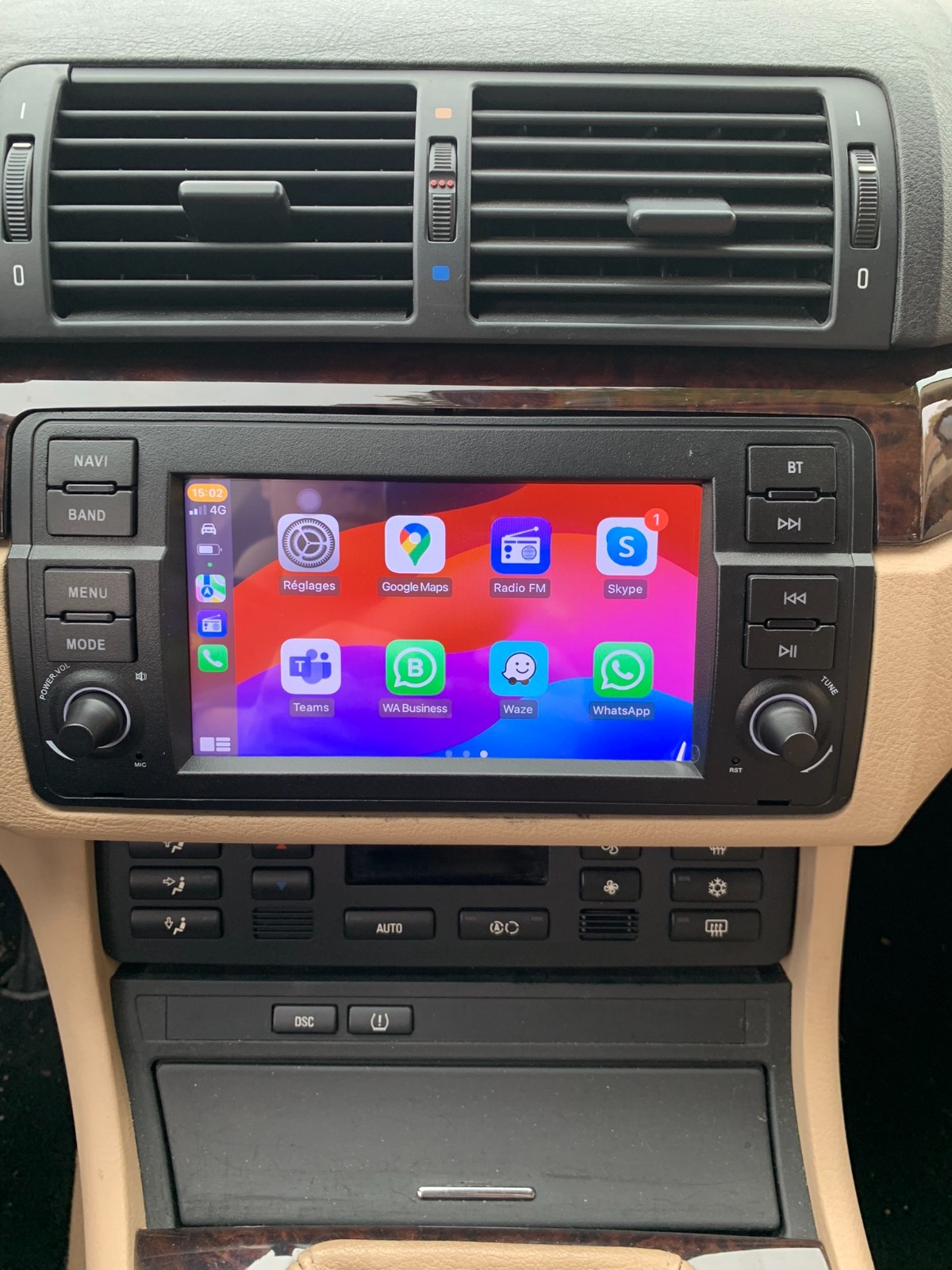 Écran Android Auto et Carplay BMW Série 3 E46 : Solution GPS et Caméra Anti-Choc - 2