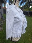 LRL LAUREN JEANS CO. Petite 4P White Denim Ruffled Eyelet Lace Jacket — photo 5
