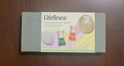 Lifelines Sensory Immersion Gift Set Essential Oils Diffuser Grounding Stone