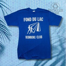 Vtg 1980's FOND DU LAC Running Club sz Large Single Stitch T Shirt Wisconsin