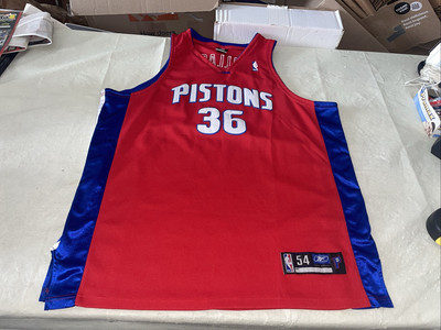Authentic Rasheed Wallace DETROIT PISTONS Reebok JERSEY Red