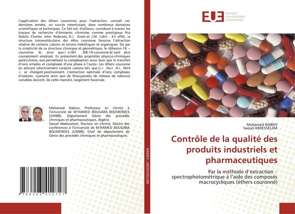 ContrôLe De La Qualité Des Produits Industriels Et Pharmaceutiques Mohamed Nabie-image