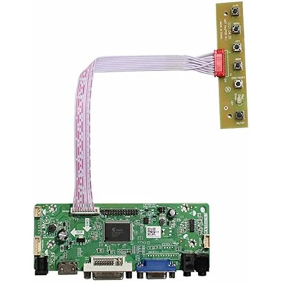 VSDISPLAY VGA DVI Audio LVDs LCD Controller Platine für 17'' DV170YGZ-N10