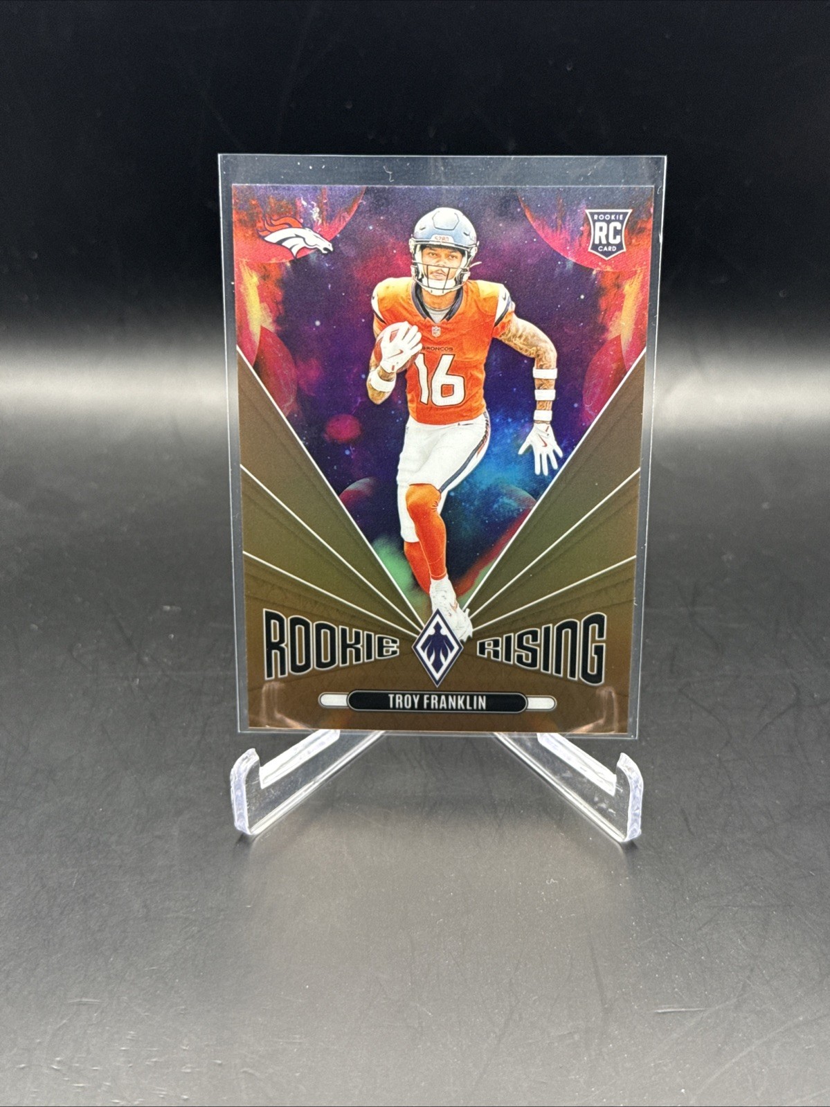 2024 Panini Phoenix Rookie Rising Bronze /75 Troy Franklin #RR-TFN RC - Broncos