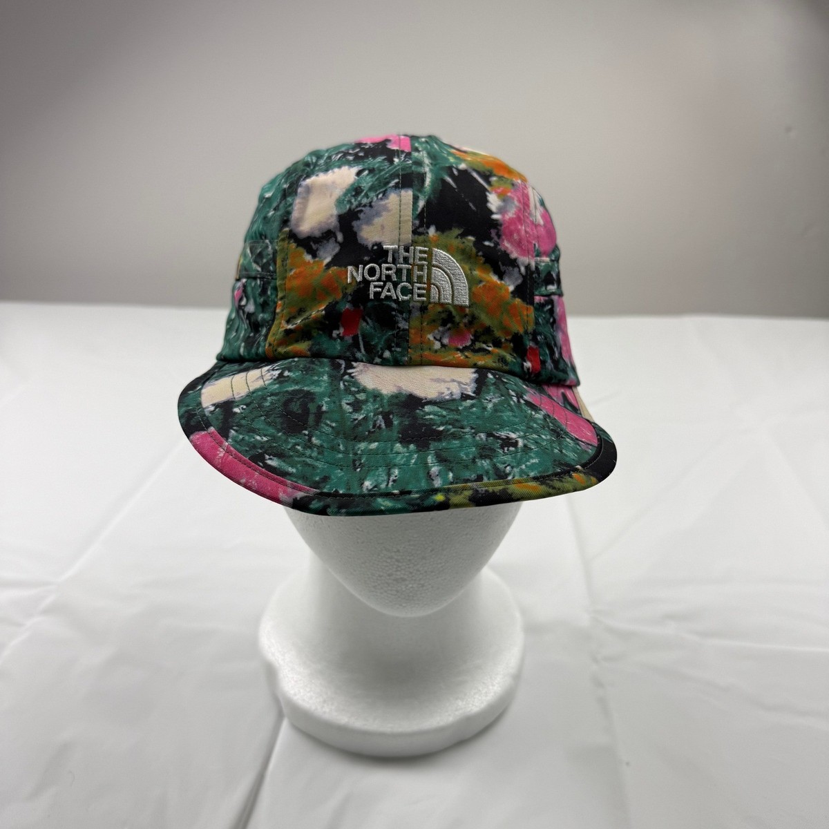 The North Face x Supreme Floral Tie Dye 5-Panel Hat Green Pink