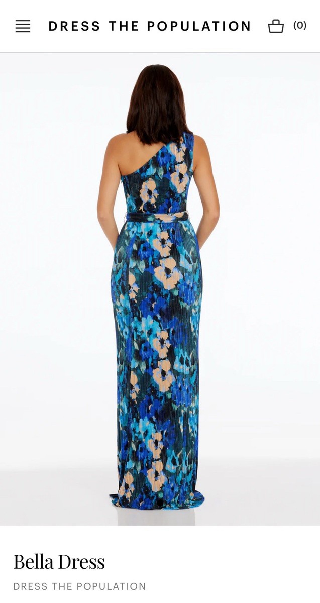 open lace back dress Bella Wisteria Dress – Dress the Population main image 1
