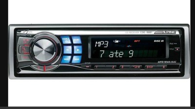 Autoradio, Alpine, CDE 9881 RB, R-D-S EON,MP3/WMA/AAC, CD Receiver, 4x50Watt