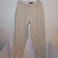 Vintage Chaps Ralph Lauren Mens Relaxed Straight Fit Chino Pants 33X29 Ivory