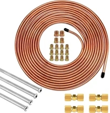 1/4 Inch Heavy-Duty Brake Line Repair Kit (20 Feet, Upgraded) - Copper Coat Brak