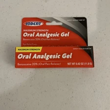 IODENT Maximum Strength Oral Analgesic Gel 0.42oz Relief for toothache cold sore
