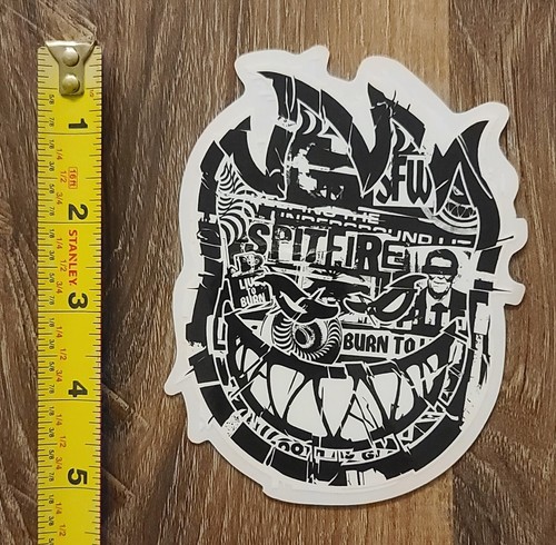 Spitfire Skateboard Wheels Bighead Flame Sticker Pack Small To Extra Large Sizes - Bild 9 von 12