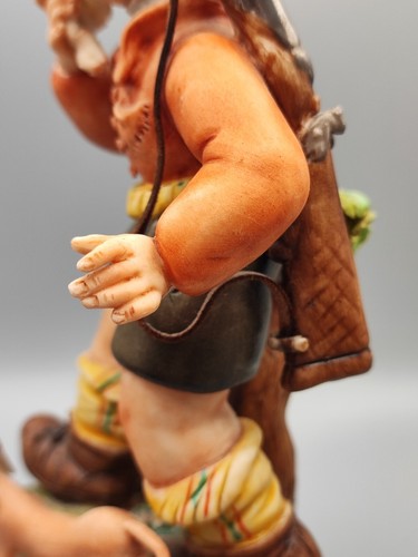 Capodimonte Jäger Kind Figur | handbemalt Vintage kleine Statue | 17 cm - Bild 9 von 21