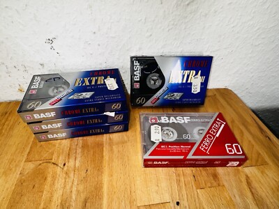 5x Kassette BASF Chrome Extra II 60 Neu OVP