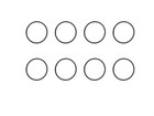 <!--F#f_0-->HOLDEN DASH KNOB CHROME RING INSERT KIT HK HT HG 8 PIECE <!--F/-->