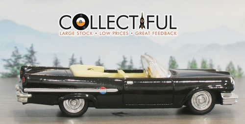 NEW RAY - 1959 CHRYSLER 300E - CONVERTIBLE - BLACK - DIECAST CAR - 1:43 🔥 - Picture 3 of 5