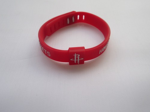 Basketball Team HOUSTON ROCKETS Bracelet Silicone Wristband Rubber Hand Ring - Picture 2 of 3