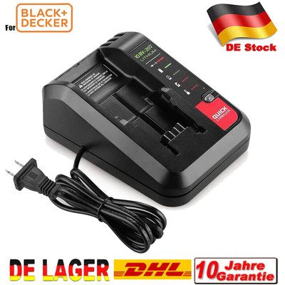 20V Max Schnellladegerät für  Porter Cable und Black & Decker 18Volt Lithium