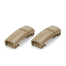 Shoelace Buckle Magnetic No Tie Lock , Convenient Shoe Buckle Khaki 4Pairs