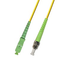 125M 410FT OS2 SC APC to ST Fiber Optic Cable Simplex Singlemode 9/125 Network