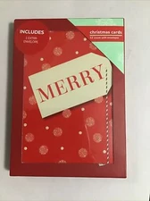 Rite Aid Home Boxed Merry Christmas Holiday Greetings Cards 12 count