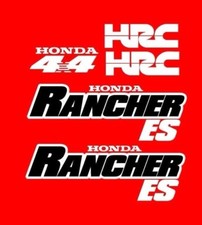 Honda Rancher S Es Stickers Decal Emblem Kit 2000-2006 350 Trx Es