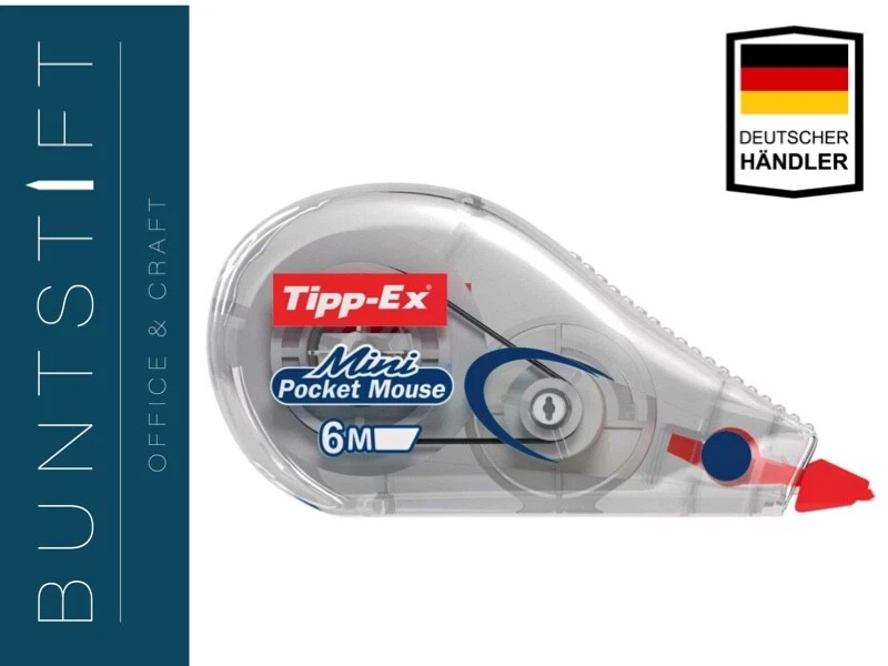 Tipp-Ex Mini Pocket Mouse Korrekturroller - 5mm x 6 m - Bild 2 von 2