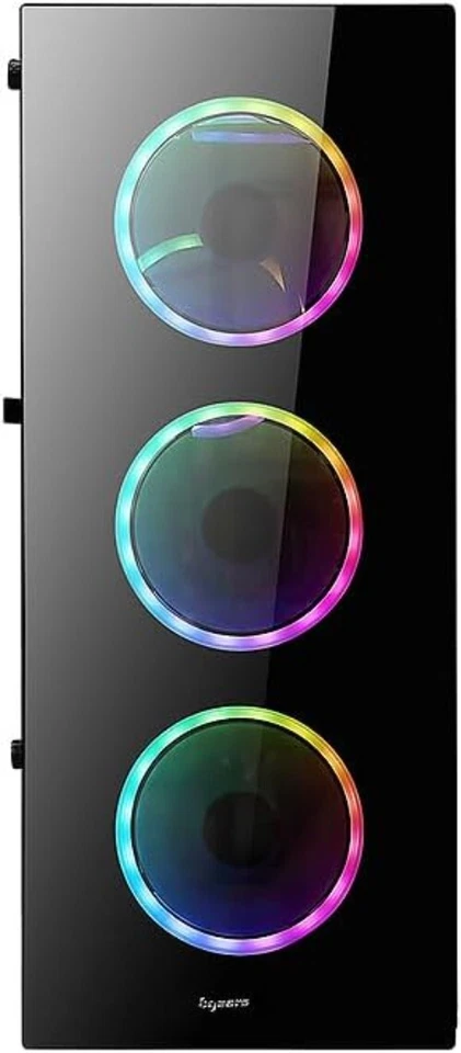 High-Performance Gaming Case with Tempered Glass & Dual Chamber Cooling Design - Image 4 of 4